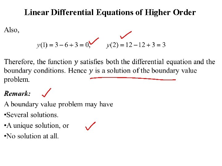  Linear Differential Equations of Higher Order 