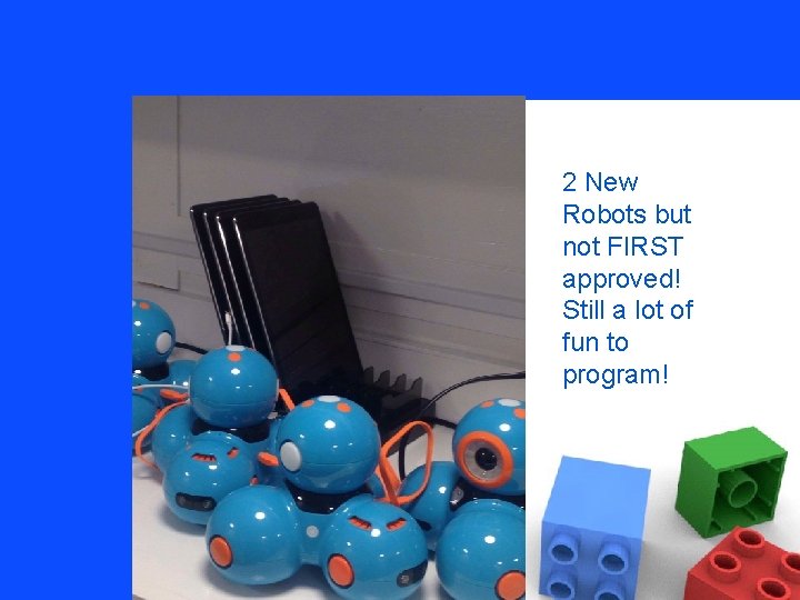 2 New Robots but not FIRST approved! Still a lot of fun to program!