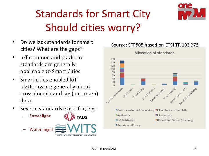 Standards for Smart City Should cities worry? • Do we lack standards for smart