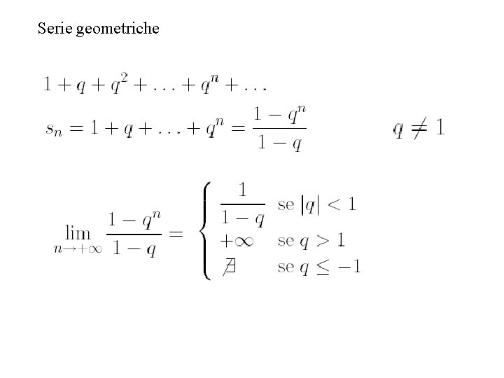 Serie geometriche 