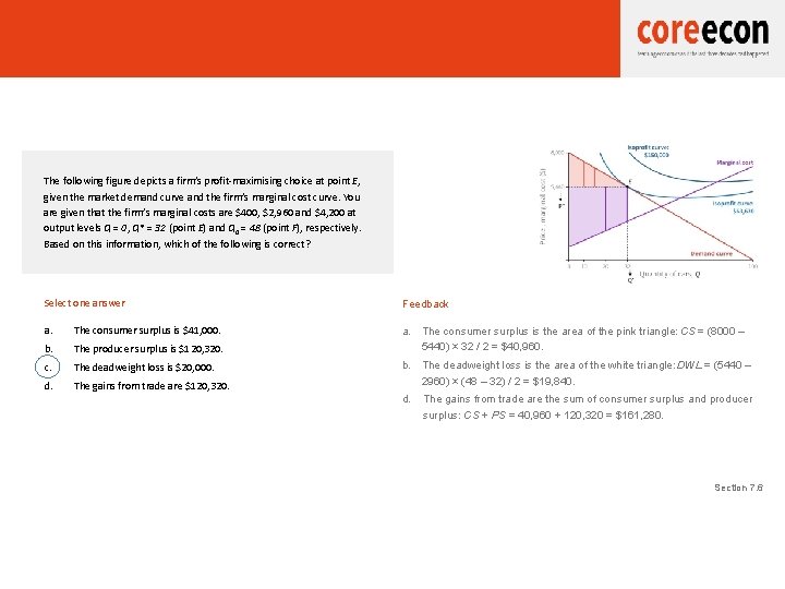ANSWER: T 7. 5 Consumer and producer surplus The following figure depicts a firm’s ANSWER: T 7. 5 Consumer and producer surplus The following figure depicts a firm’s