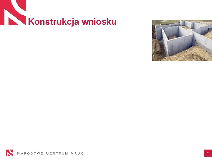 Konstrukcja wniosku 31 