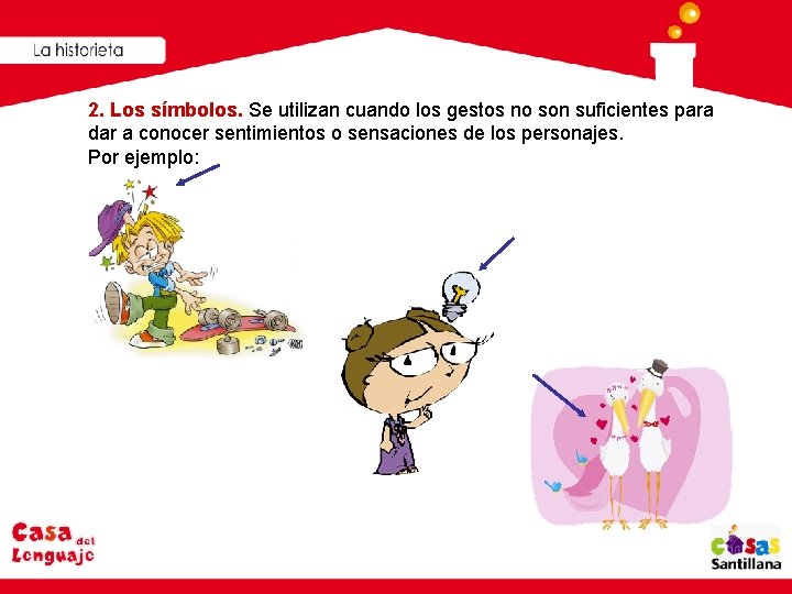 2. Los símbolos. Se utilizan cuando los gestos no son suficientes para dar a