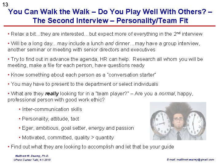 13 You Can Walk the Walk – Do You Play Well With Others? –