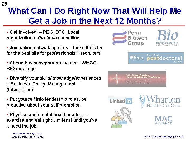 25 What Can I Do Right Now That Will Help Me Get a Job