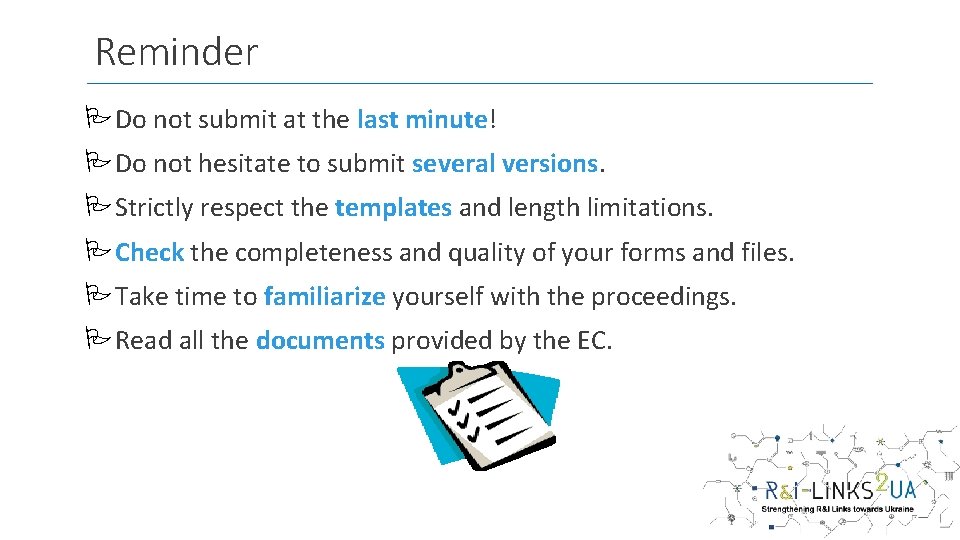 Reminder PDo not submit at the last minute! PDo not hesitate to submit several