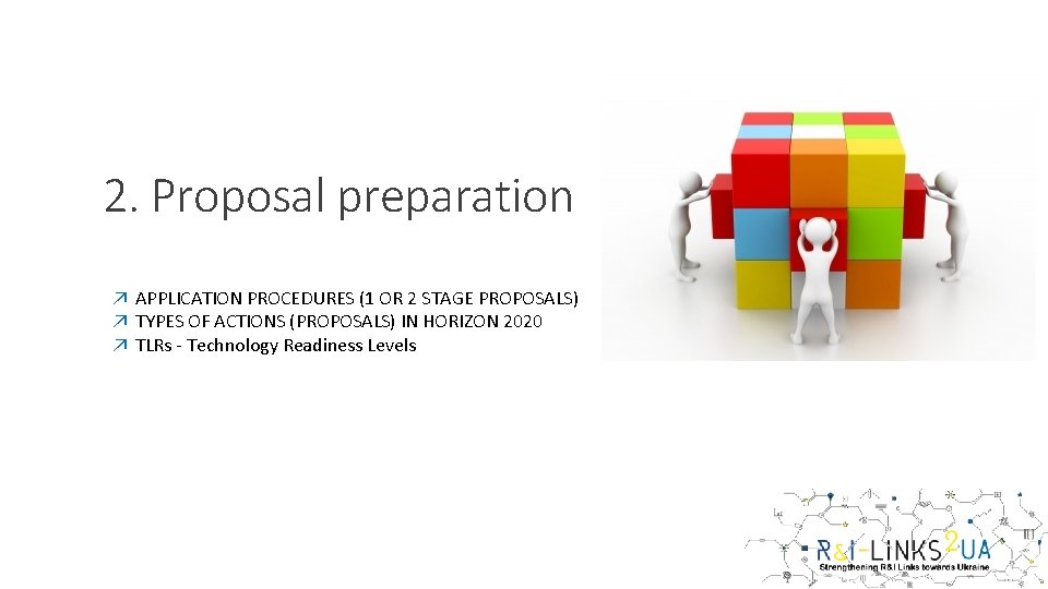 2. Proposal preparation ↗ APPLICATION PROCEDURES (1 OR 2 STAGE PROPOSALS) ↗ TYPES OF