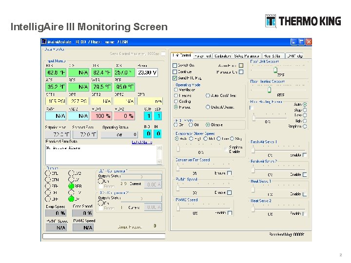 Intellig. Aire III Monitoring Screen 2 