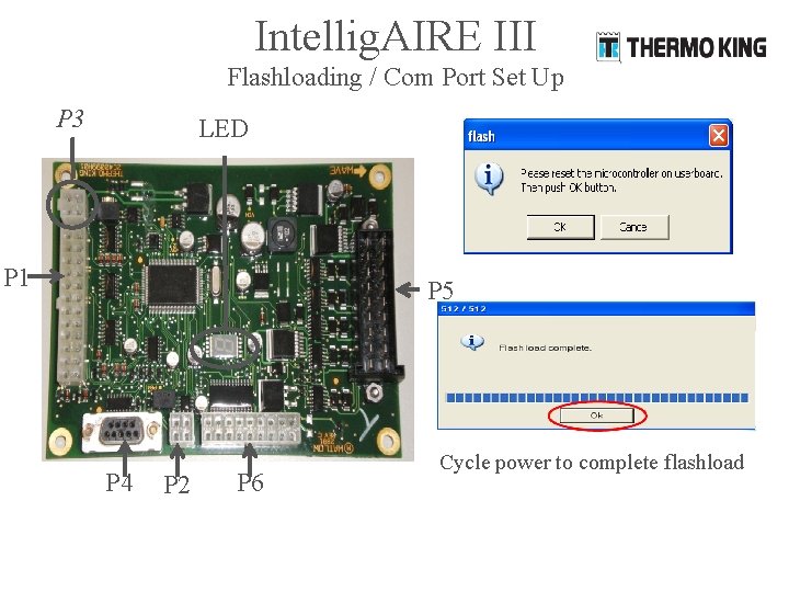 Intellig. AIRE III Flashloading / Com Port Set Up P 3 LED P 1