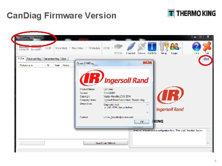 Can. Diag Firmware Version 9 