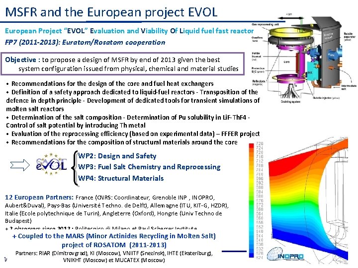 MSFR and the European project EVOL European Project “EVOL” Evaluation and Viability Of Liquid