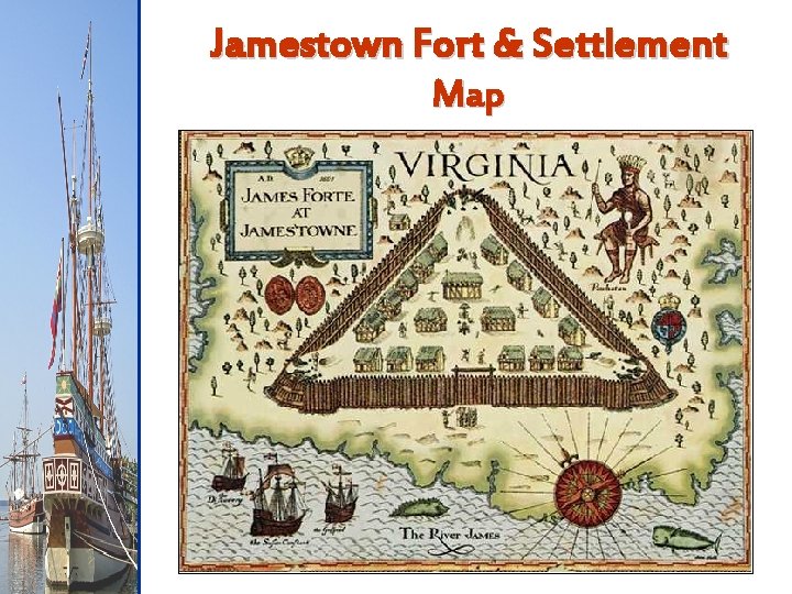 Jamestown Fort & Settlement Map 