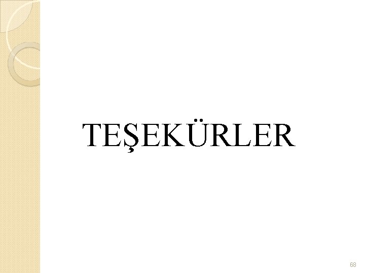 TEŞEKÜRLER 68 