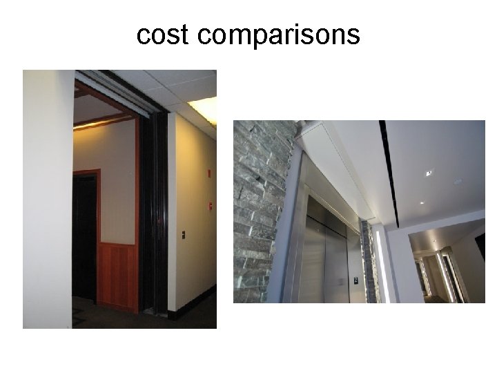 cost comparisons 