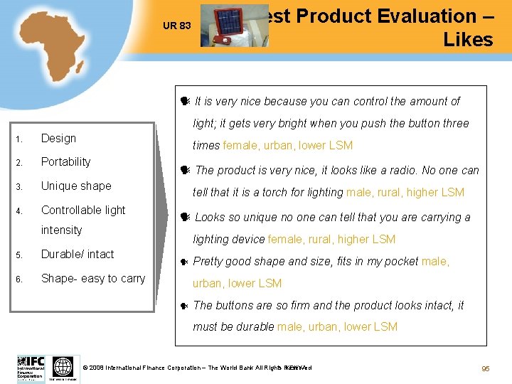 UR 83 Test Product Evaluation – Likes It is very nice because you can