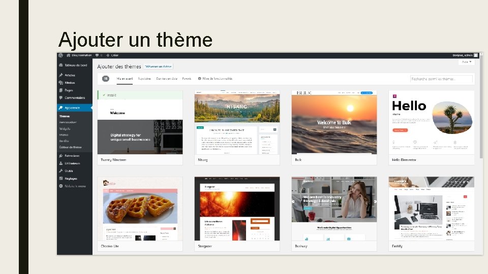 Ajouter un thème 