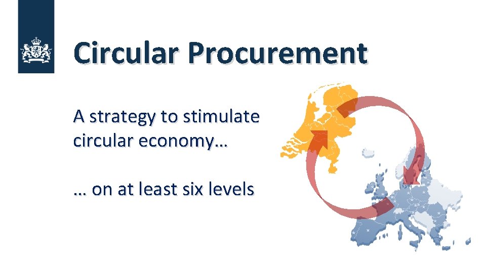 Circular Procurement A strategy to stimulate circular economy… … on at least six levels