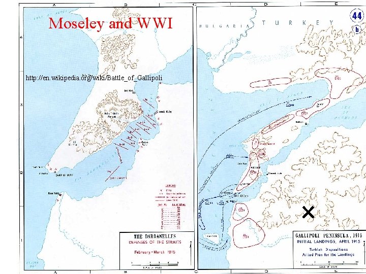 Moseley and WWI http: //en. wikipedia. org/wiki/Battle_of_Gallipoli 