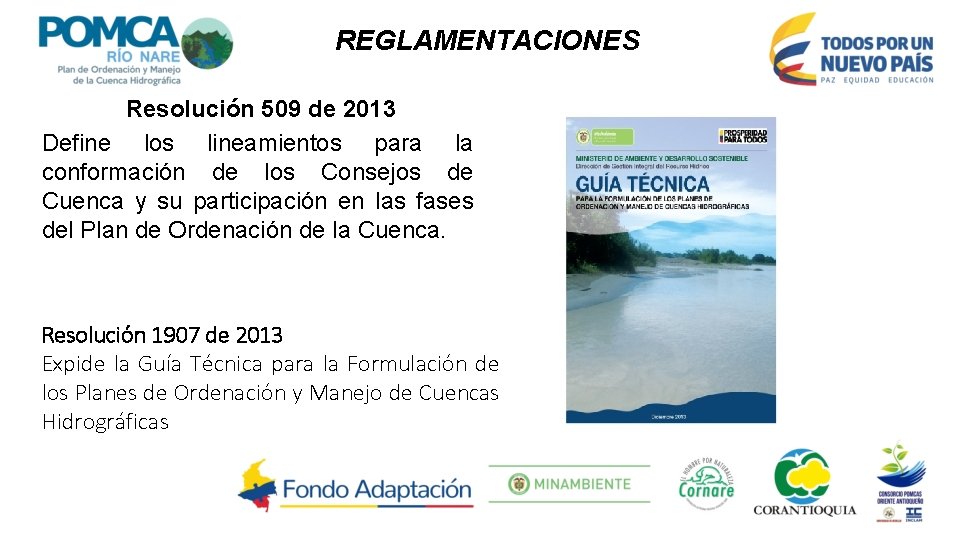 REGLAMENTACIONES Resolución 509 de 2013 Define los lineamientos para la conformación de los Consejos