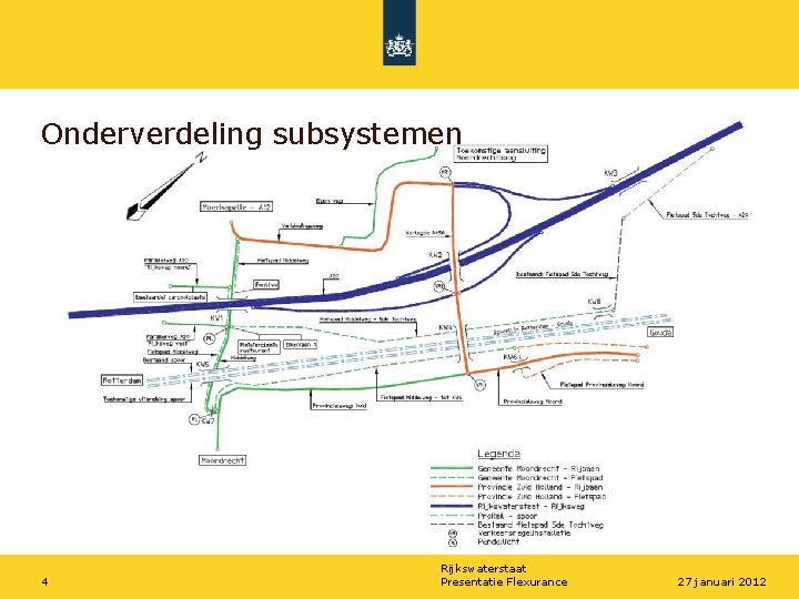 Onderverdeling subsystemen 4 Rijkswaterstaat Presentatie Flexurance 27 januari 2012 