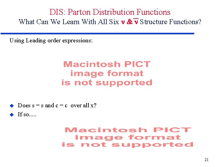DIS: Parton Distribution Functions What Can We Learn With All Six & Structure Functions? DIS: Parton Distribution Functions What Can We Learn With All Six & Structure Functions?