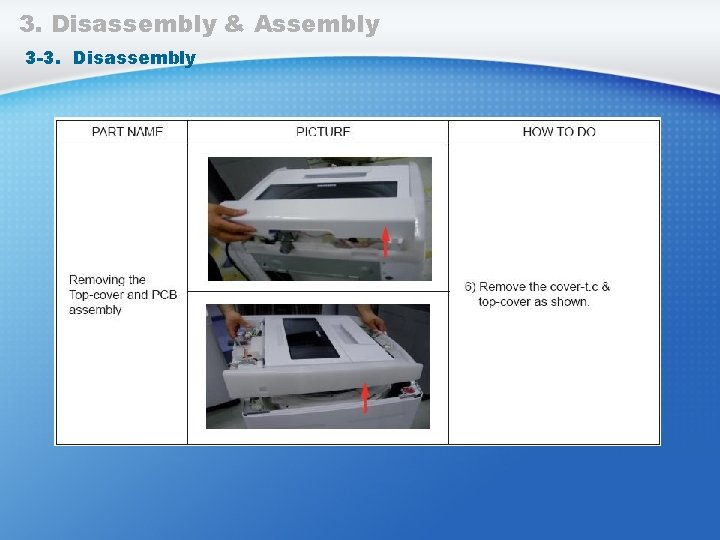 3. Disassembly & Assembly 3 -3. Disassembly 