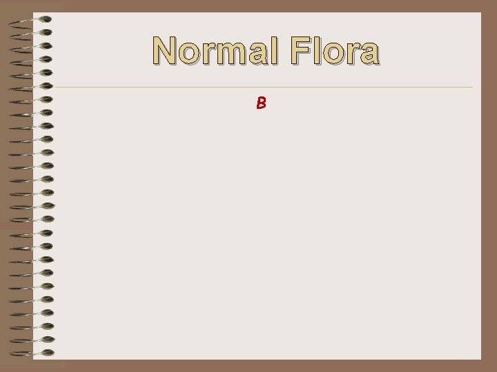 Normal Flora B 