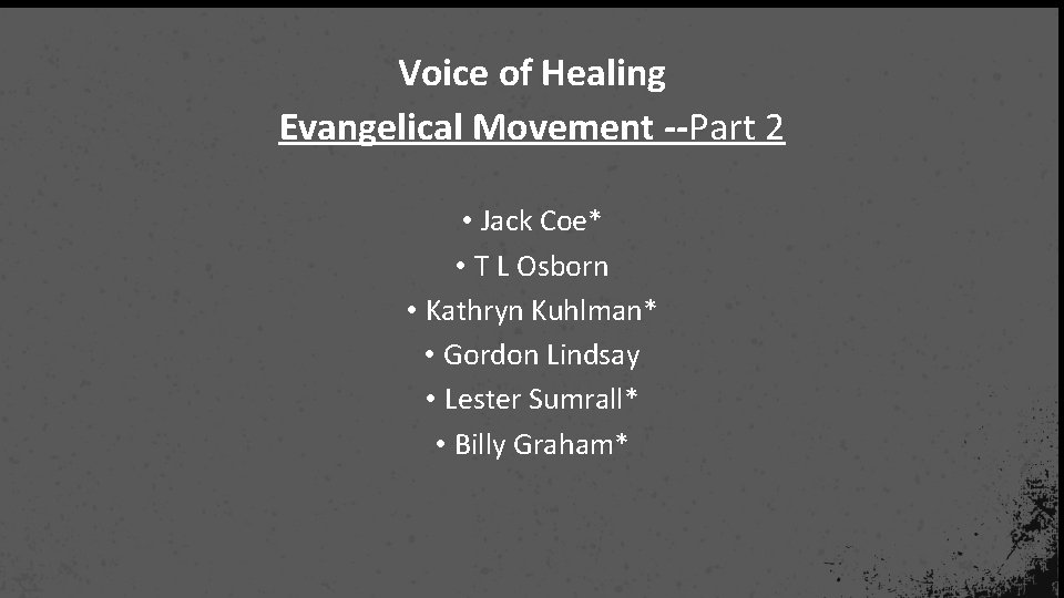 Voice of Healing Evangelical Movement --Part 2 • Jack Coe* • T L Osborn