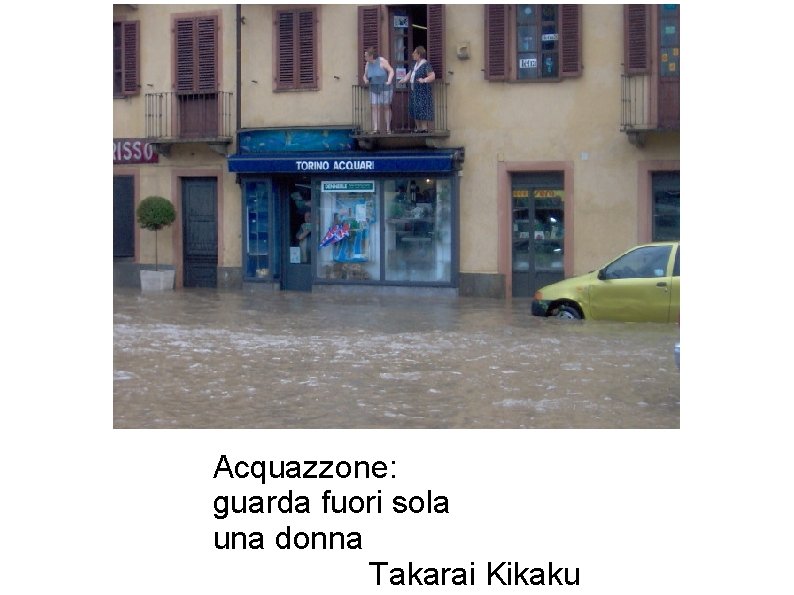 Acquazzone: guarda fuori sola una donna Takarai Kikaku 