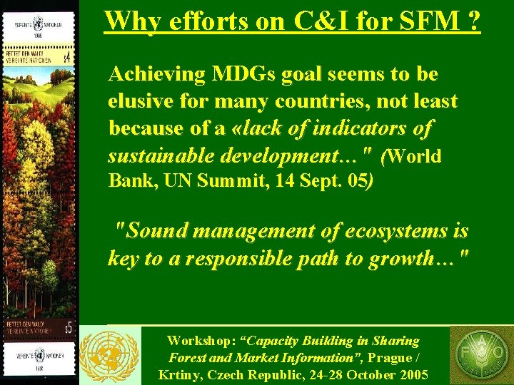 Fra For Sustainable Forestry Unecefao And Regional Demands