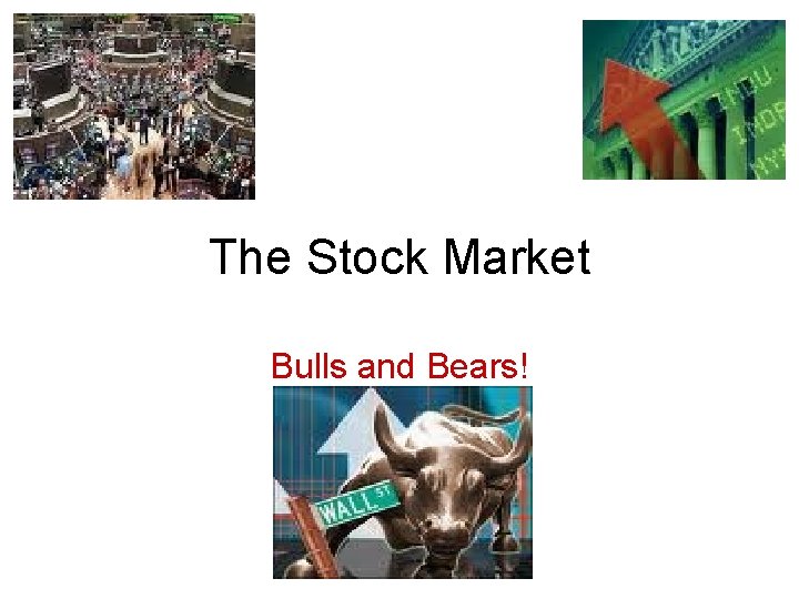 The Stock Market Bulls and Bears! 