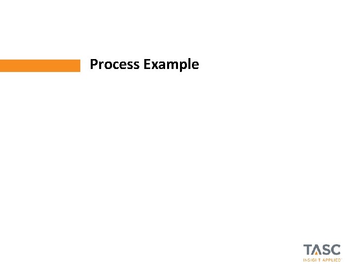Process Example © 2012 TASC, Inc. | TASC Proprietary 