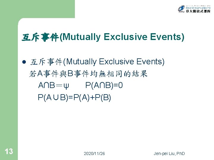 2 Concept of Probability Sample Space and Events