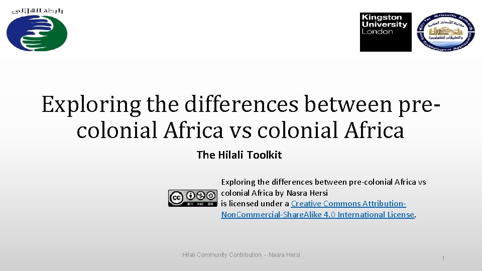 Exploring the differences between precolonial Africa vs colonial Africa The Hilali Toolkit Exploring the