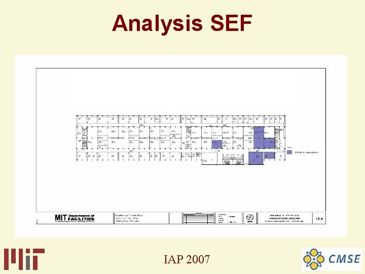 Analysis SEF IAP 2007 Analysis SEF IAP 2007