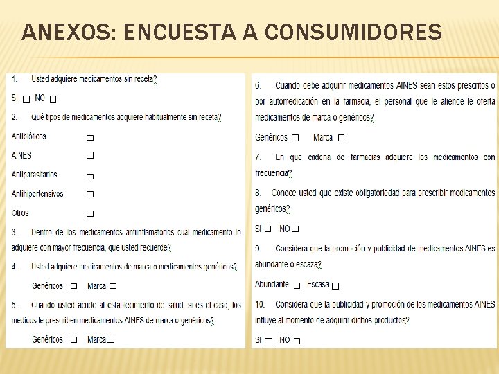 ANEXOS: ENCUESTA A CONSUMIDORES 