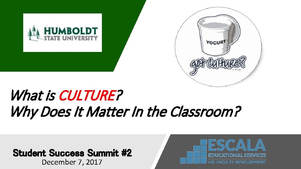 What is CULTURE? Why Does It Matter In the Classroom? Student Success Summit #2