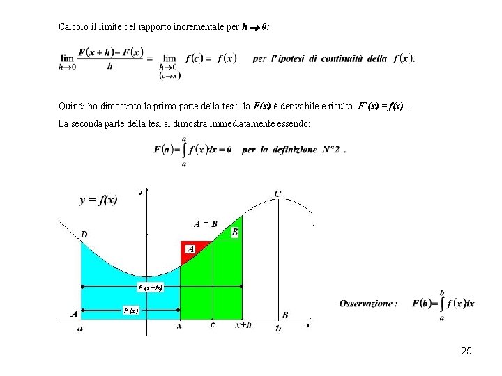 Calcolo il limite del rapporto incrementale per h 0: Quindi ho dimostrato la prima Calcolo il limite del rapporto incrementale per h 0: Quindi ho dimostrato la prima