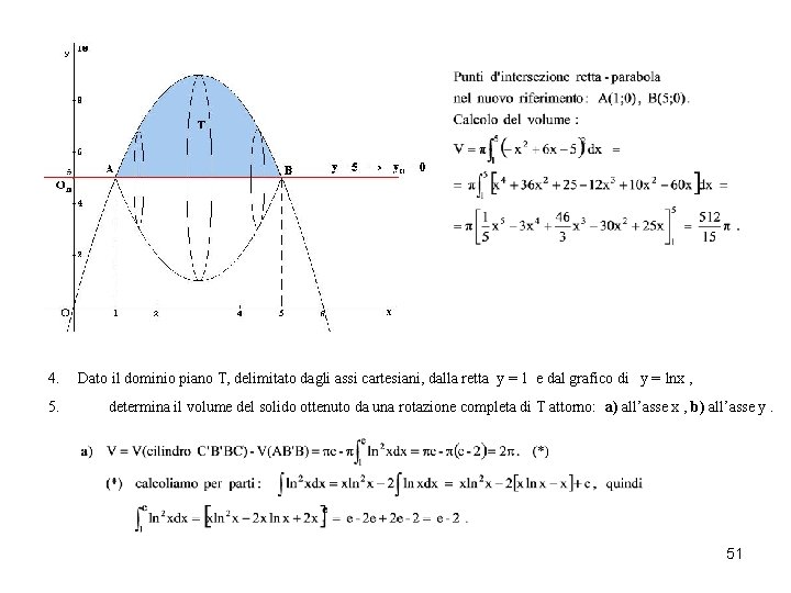 4. Dato il dominio piano T, delimitato dagli assi cartesiani, dalla retta y = 4. Dato il dominio piano T, delimitato dagli assi cartesiani, dalla retta y =