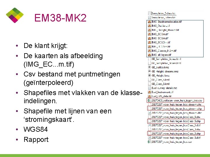 EM 38 -MK 2 • De klant krijgt: • De kaarten als afbeelding (IMG_EC.