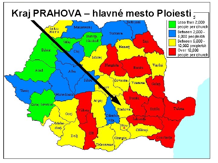 Kraj PRAHOVA – hlavné mesto Ploiesti 