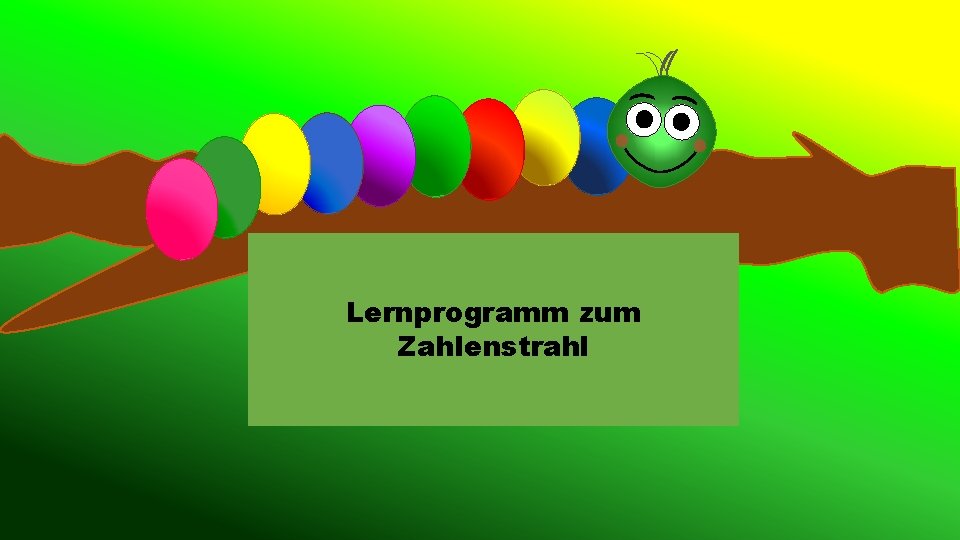 Lernprogramm zum Zahlenstrahl 