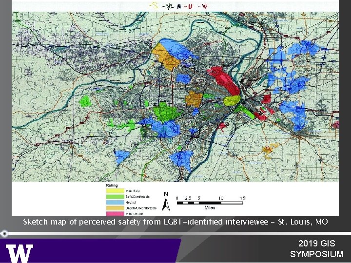 Sketch map of perceived safety from LGBT-identified interviewee - St. Louis, MO 2019 GIS Sketch map of perceived safety from LGBT-identified interviewee - St. Louis, MO 2019 GIS