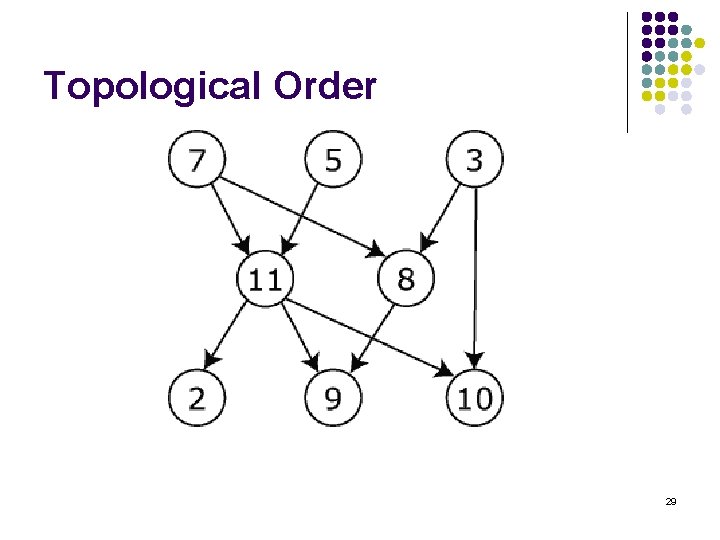 Topological Order 29 