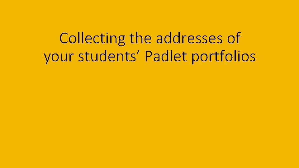 Example of Padlet Use for the Junior Cycle