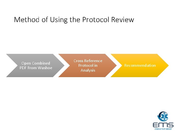 Method of Using the Protocol Review Open Combined PDF From Washoe Cross Reference Protocol