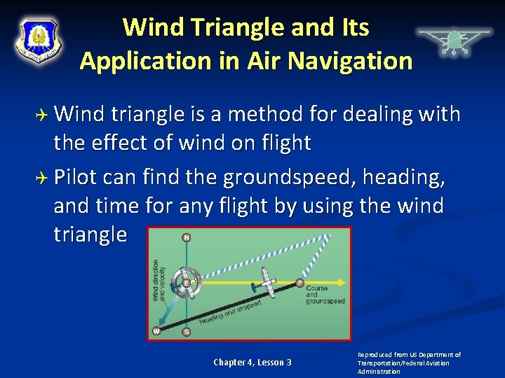 Wind Triangle and Its Application in Air Navigation Wind triangle is a method for