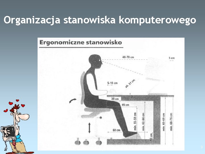 Organizacja stanowiska komputerowego Free Template from www. brainybetty. com 9 