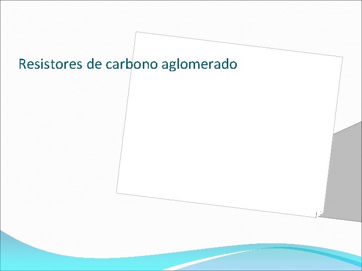 Resistores de carbono aglomerado 