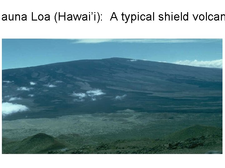 Mauna Loa (Hawai’i): A typical shield volcan 